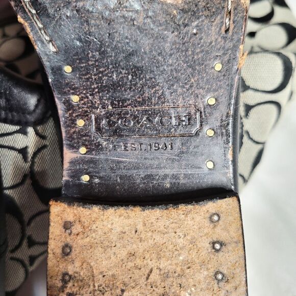 Coach Logo Chrissi Black Riding Boots - Picture 5 of 8